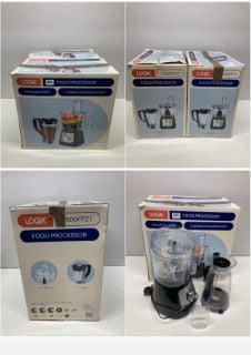 2 X LOGIK FOOD PROCESSORS