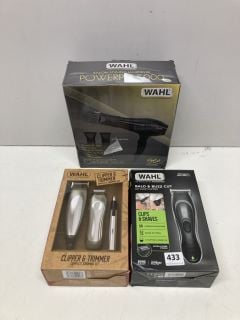 3 X WAHL GENTS GROOMING SETS