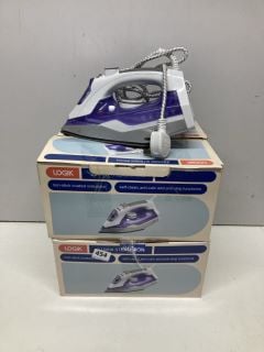 5 X LOGIK STEAM IRONS