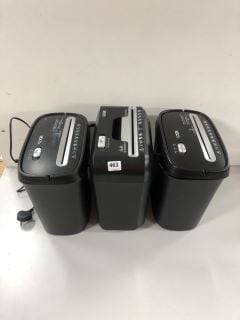 3 X LOGIK SHREDDERS