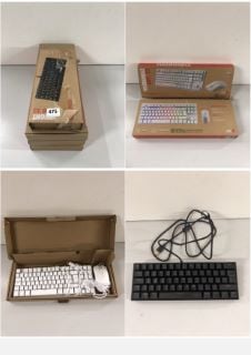 4 X ADX FIREFIGHT GAMING KEYBOARDS