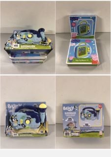 BLUEY BOOMBOX AND 2 X PEPPA PIG MUSICAL TVS