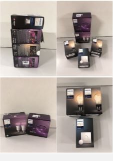 4 X PHILIPS HUE BULB SETS