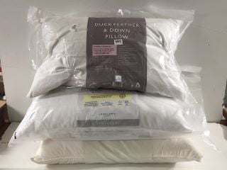 3 X JOHN LEWIS PILLOWS INC DUCK FEATHER & DOWN PILLOW