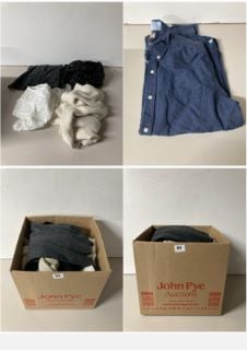 A BOX OF MEN'S AND WOMEN'S MAINLY UNSEALED CLOTHING