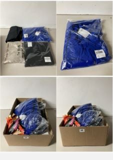 A BOX OF MEN'S AND WOMEN'S MAINLY UNSEALED CLOTHING