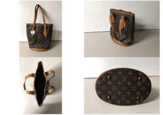 LOUIS VUITTON MONOGRAM CANVUS BUCKET HANDBAG