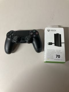 PS4 CONTROLLER AND A XBOX RECHARGEABLE BATTERY