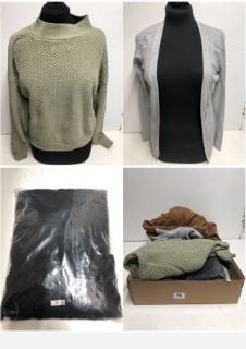 A BOX OF MEN'S AND WOMEN'S MAINLY UNSEALED CLOTHING