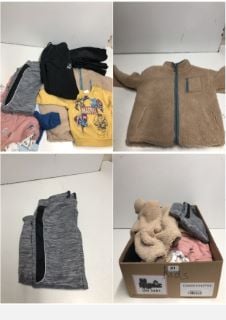 A BOX OF UNSEALED KIDS CLOTHING