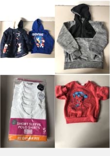 A BOX OF UNSEALED KIDS CLOTHING