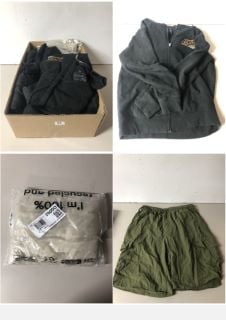 A BOX OF MEN'S AND WOMEN'S MAINLY UNSEALED CLOTHING