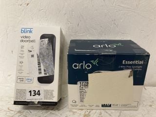 2 X CAMERAS INC ARLO WIRE FREE SPOTLIGHT SECURITY CAMERA