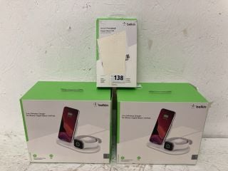 3 X BELKIN ITEMS INC 3 IN 1 WIRELESS CHARGER