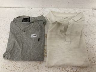 2 X ALL SAINTS TOP SIZE LARGE