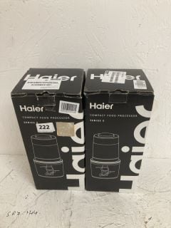 2 X HAIER COMPACT FOOD PROCESSOR SERIES 5