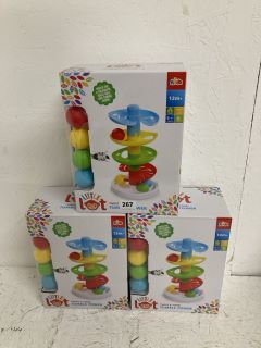 3 X LITTLE LOT TWIST & TWIRL TUMBLE TOWER