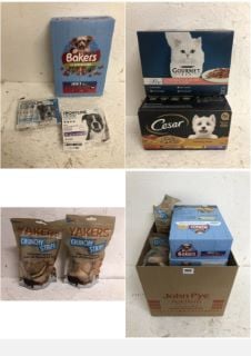 QTY OF PET ITEMS INC YAKERS CRUNCHY STRIPS