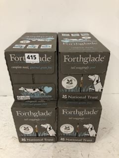 4 X FORTHGLADE COMPLETE MEAL GRAIN FREE