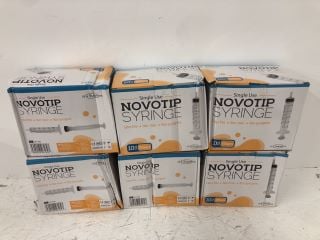 6 X SINGLE USE NOVOTIP SYRINGE 100PCS