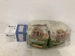 QTY OF ITEMS INC HARRINGTONS ADULT PET FOOD