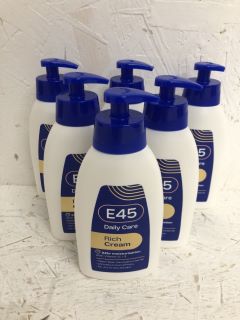 QTY OF E45 DAILY CARE RICH CREAM 24HR MOISTURISING CREAM