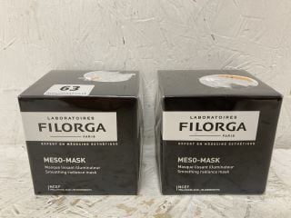 2 X FILORGA PARIS MESO-MASK SMOOTHING RADIANCE MASK