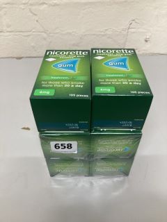 QTY OF NICORETTE FRESH MINT 10-2024