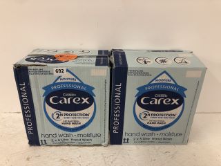 2 X CAREX PROFESSIONAL HAND WASH 4 X 5L