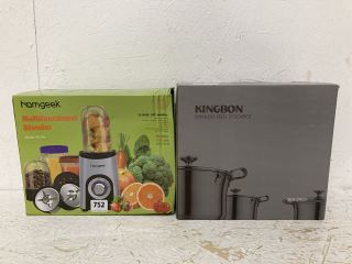 2 X KITCHEN ITEMS INC HOMGEEK BLENDER