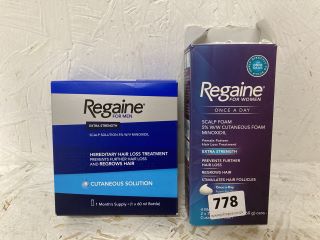 2 X REGAINE ITEMS INC REGAINE FOR MEN