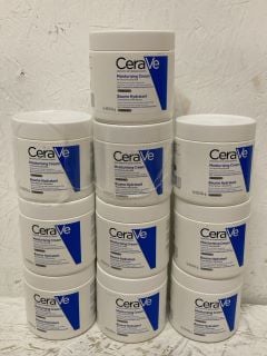 10 X CERAVE MOISTURISING CREAM RRP £170