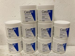 10 X CERAVE MOISTURISING CREAM RRP £170