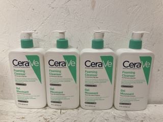 4 X CERAVE FOAMING CLEANSER RRP £73.84