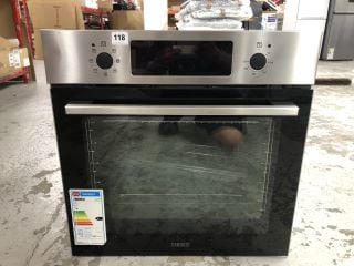 ZANUSSI BUILT-IN SINGLE OVEN MODEL:ZOHCX3X2 - RRP.£349 (EX-DISPLAY)