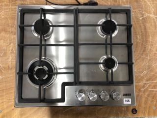 ZANUSSI 60CM STAINLESS STEEL GAS HOB MODEL: ZGH66424XX - RRP.£199 (EX-DISPLAY)