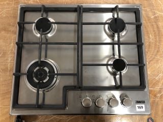 ZANUSSI 60CM STAINLESS STEEL GAS HOB MODEL: ZGH66424XX - RRP.£199 (EX-DISPLAY)