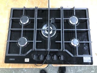 ZANUSSI FIVE BURNER GAS HOB MODEL: ZGGN755K - RRP.£359