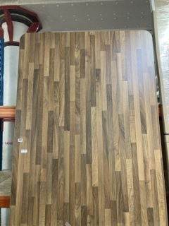 WALNUT EFECT WORKTOP 2500 X 1200 X 40 RRP - £500.00 (COLLECTION ONLY)