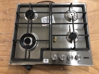 ZANUSSI 60CM STAINLESS STEEL GAS HOB MODEL: ZGH66424XX - RRP.£199 (EX-DISPLAY)