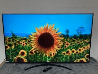 LG 65" TV MODEL 65UT81006LA RRP £599.00 (WITH POWER LEAD, WITH REMOTE, WITH STAND, NO BOX) CHIP ON SCREEN