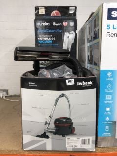 3 X VACUUM CLEANERS TO INCLUDE A EWBANK COMMERCIAL