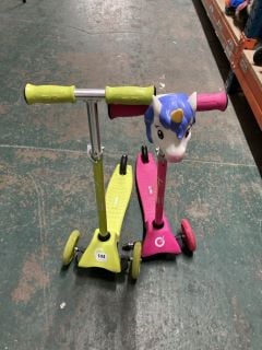 QTY OF CHILDRENS SCOOTERS