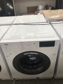 BEKO INTEGRATED 8KG WASHING MACHINE MODEL WTIK84121 RRP £329 (EX-DISPLAY)