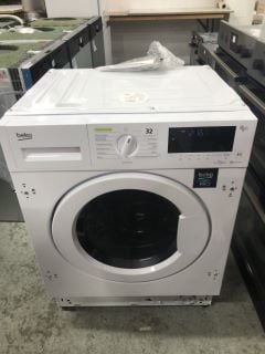 BEKO INTEGRATED 8KG WASHING MACHINE MODEL WTIK84121 RRP £329 (EX-DISPLAY)