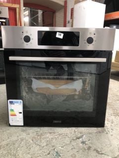 ZANUSSI SINGLE ELECTRIC OVEN MODEL ZOHCX3X2 RRP £359 (EX-DISPLAY)