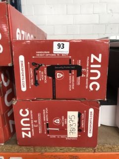 2 X ZINC ELECTRIC SCOOTERS (COLLECTION ONLY)