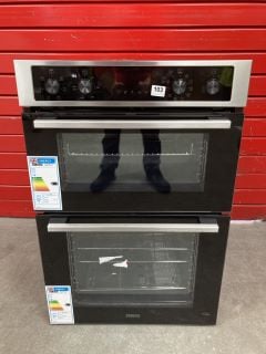 ZANUSSI INTEGRATED DOUBLE OVEN MODEL: ZKHNL3X1 RRP: £509 (EX DISPLAY)