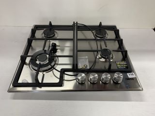 ZANUSSI 4 BURNER GAS HOB MODEL: ZGH66424XX RRP: £199 (EX DISPLAY)