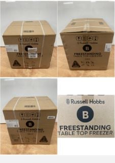 RUSSELL HOBBS FREESTANDING TABLE TOP FREEZER MODEL: RHTTFZ0E1B (SEALED)